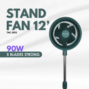Pentec Kipas Berdiri Stand Fan TAC-2010 (10") TAC-2012 TAC-2012B (Brown/Blue) (12")