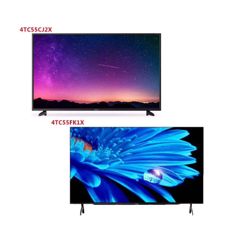 Sharp LED TV 4K Ultra HD Smart TV Netflix 4TC55CJ2X / Google TV 4TC55FK1X (55“)