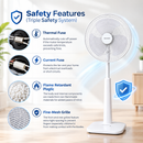 Sharp Kipas Berdiri (16'') Slide Fan White PJSL165LSN