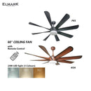 Elmark Kipas Siling Vortices 60'' 8 Blade DC Motor Ceiling Fan ELMARKVORTICES-KOA