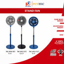 Pentec Kipas Berdiri Stand Fan TAC-2010 (10") TAC-2012 TAC-2012B (Brown/Blue/Black/Green) (12")