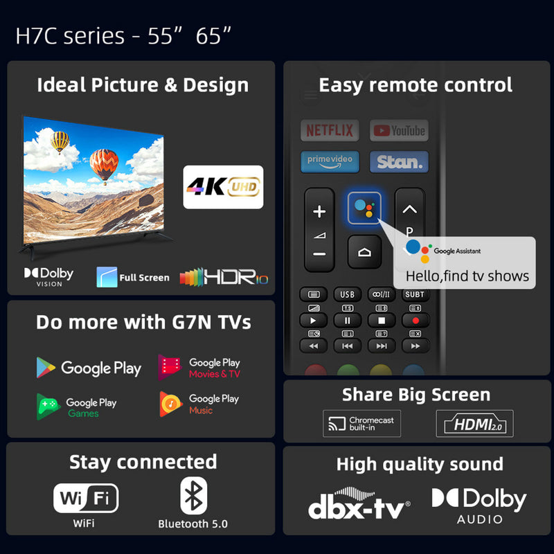 CHiQ 65“ 4K UHD Android TV U65G7N
