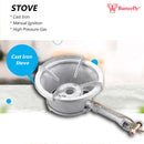 Butterfly Dapur Gas HPG Besi Tuang HPG Cast Iron Stove 5B(C)