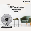 Khind Kipas Lantai - 18" Industrial Floor Fan with Aluminium Fan Blade FF1805