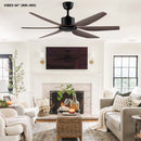 Regair Vibes 66” Ceiling Fan DC Motor Vibes 66-MBMH (Mattblack Mahogany) Vibes 66-RG (Rose Gold)