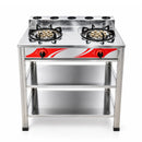Homelux Dapur Gas Berdiri (LPG) Standing Cooker Gas Stove Stainless Steel HST-27SS