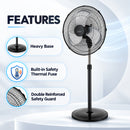 Milux Industrial Stand Fan MISF-1801 (18") MISF-2001 (20")