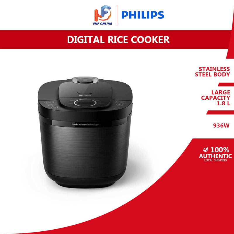 PHILIPS Periuk Nasi Digital Siri 5000 Digital Rice Cooker 5000 Series 1.8L HD4814/31