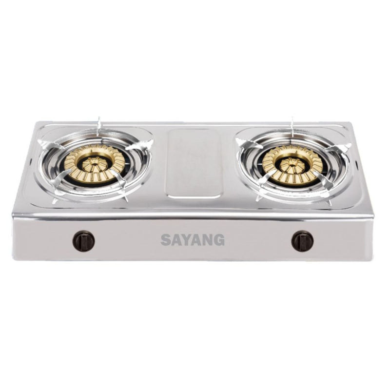 SAYANG Dapur Gas Double Burner Stainless Steel Gas Stove ELH0723