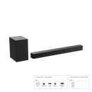 Philips Soundbar 2.0 CH Enhanced Stereo TAB4000/98 / 2.1 With Wireless Subwoofer TAB5500/98 TAB4500/98
