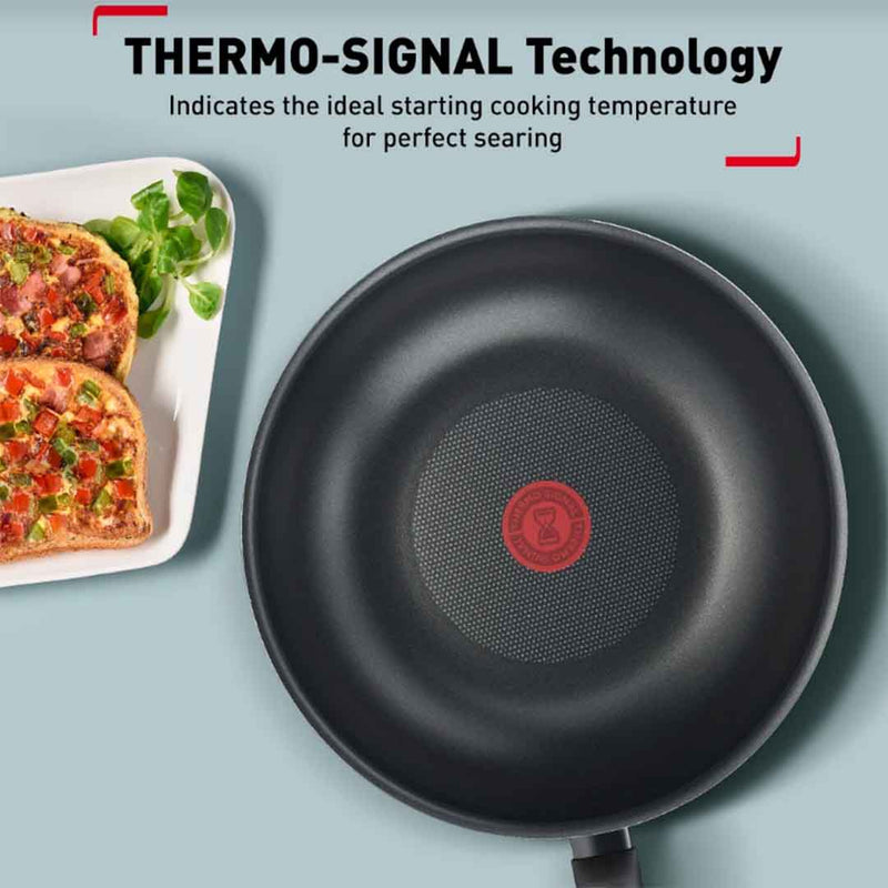 Tefal 28cm Cookware Cook & Clean Frypan Pan Non-Stick B22506 B2250695