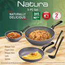 Tefal Set Kuali Natura 5 Pcs Set (WP28, WP16, FP24, Ladle & Spatula) B226S595