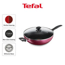 Tefal kuali Cookware Light & Clean Wokpan 32cm With Lid B22494