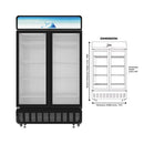 Midea Peti Sejuk Showcase Chiller (980L) MDRZ952FGG30