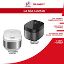 Sharp Periuk Nasik (1.8L) Jar Rice Cooker KST18AMWH KSL18MYBK
