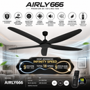 Rezo Kipas Siling 65'' Ceiling Fan 6 Blade DC Motor With Remote Control AIRLY666