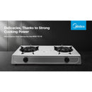 Midea Dapur Gas Meja Keluli Tahan Karat - Stainless Steel Tabletop Gas Hob MGS-T211S