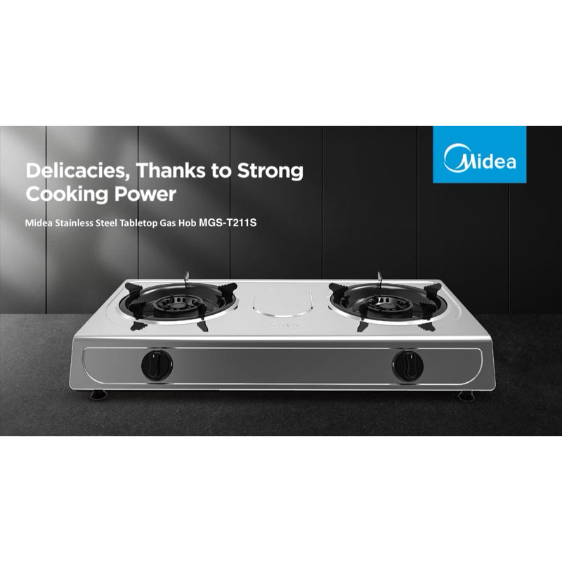 Midea Stainless Steel Tabletop Gas Hob MGS-T211S