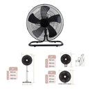 Khind 20" Kipas Lantai Industri Industrial Floor Fan with ABS Fan Blade FF2005 kipas