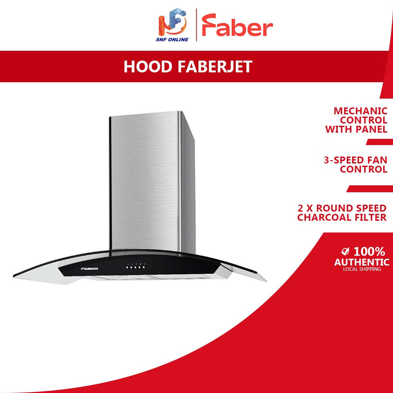 Faber Penyedut Asap - Cooker Hood 1000m3/h FABERJET ZITTO 90SS