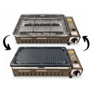 Homelux Pemanggang Kaset Mudah Alih 2 in 1 Portable Cassete Grill HPB-8008B HPB-6006B