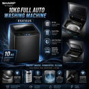 Sharp Mesin Basuh Automatik - Fully Auto Washing Machine ESX1021 (10.5KG) / ESX1025 (10KG)