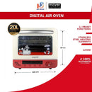 Mayer Ketuhar Udara Digital Disney X Special Edition Digital Air Oven ( 20L ) MMAO20