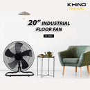 Khind 20" Kipas Lantai Industri Industrial Floor Fan with ABS Fan Blade FF2005 kipas