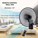 Meck Wall Fan with Remote MWF-168R (16") MWF-188R (18")