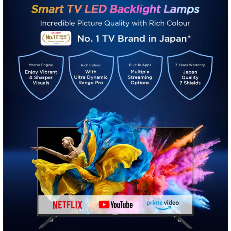 Sharp Televisyen 55" 4K Easy Smart TV 4TC55GJ4000X