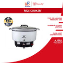 Butterfly Periuk Nasi 15L Commercial Gas Rice Cooker PL-15