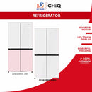 CHiQ Peti Sejuk 4 Pintu Refrigerator 4 Door Glass Bespoke Fridge Inverter (628L) CCD628NG-GWH CCD628NG-GBP