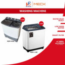 Meck Mesin Basuh Twin Tub Semi Auto Washing Machine MWM-6508 (6.5kg) / MWM-1188 (11kg)