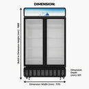 Midea Peti Sejuk Showcase Chiller (980L) MDRZ952FGG30