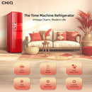 CHiQ Peti Sejuk Retro 2 Pintu Inverter Retro Refrigerator 2 Door Fridge Inverter (255L) CTM255N-RRD