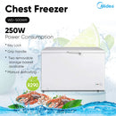 Midea peti sejuk beku 418L Chest Freezer WD-500WR