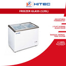 Hitec Peti Sejuk Beku 120L Glass Top Chest Freezer HFZ-C189GT
