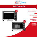 Midea Ketuhar Elektrik - Electronic Oven MTO32AHC-MGSEBK (29L) MTO38EGK-MGSEBK (37L)