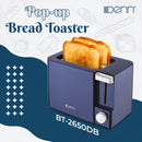 DENN Pembakar Roti Bread Toaster 2-Slice Pop Up BT-2650DB