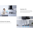 Midea Hud Dapur - Cooker Hood Auto Clean Steam Wash MCH-90M80AT / Auto dry clean MCH-90M86