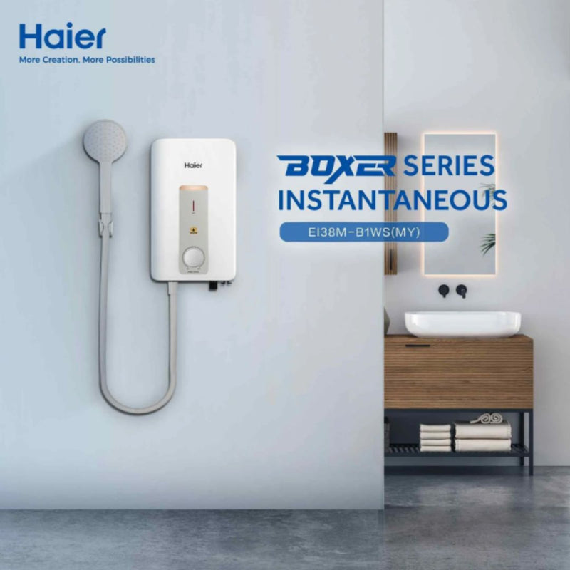 Haier Pemanas Air Non Pump Inverter Water Heater (3.8KW) EI38M-B1WS(MY)