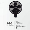 Rezo Kipas Dinding - 14'' Wall Fan P10 (Pull String) / P20 (Remote Control)