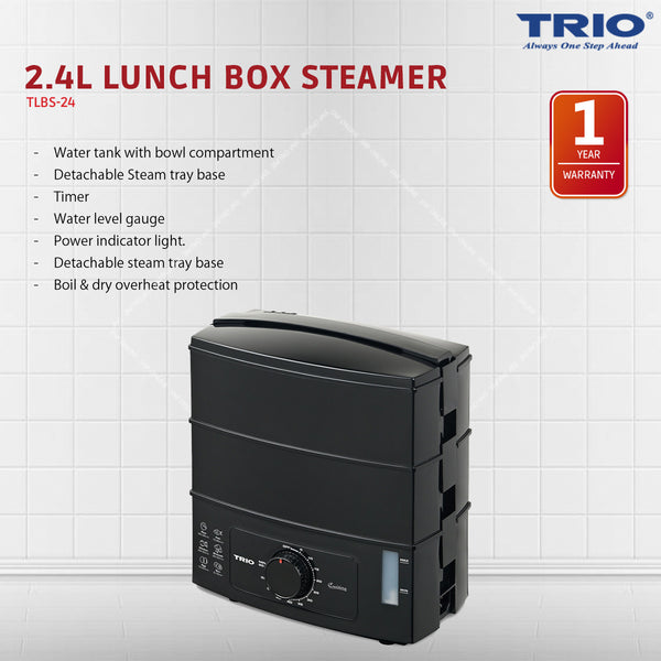 Trio 2.4L Lunch Box Steamer TLBS-24