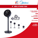 Midea Kipas Berdiri - 8'' Circulation Stand Fan 5 Blade MFG1890HSB