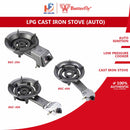 Butterfly Dapur Gas LPG Besi Tuang LPG Cast Iron Stove (Auto) BGC-20A BGC-30A BGC-40A