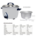 Khind Periuk Nasi Commercial Rice Cooker RC365 (3.6L) RC565 (5.6L)