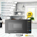 Midea Pemanas Lauk Digital Microwave Oven (Inverter) EM7P012MZ