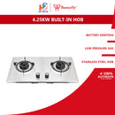 Butterfly Dapur Gas Tanam Stainless Steel Built In Hob BS-20