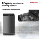 Sharp Mesin Basuh Automatik - 12kg Fully Auto Washing Machine Inverter ESW12SM
