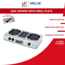 Milux Gas Cooker With Grill Plate MSS-2501G